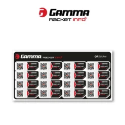 Gamma Racket Info Stringing Sticker 16 Pack