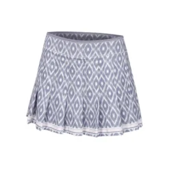 Metallic Ikat Pleated Skirt Women
