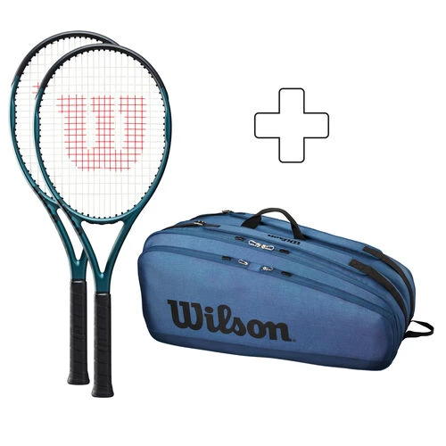 Wilson 2 X Ultra Team V4.0 Plus Tennis Bag 3 Wilson 2 X Ultra Team V4.0 Plus Tennis Bag