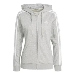 ADIDAS 3 Stripes French Full Zip Hoodie Women