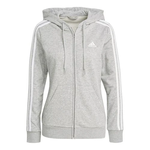 ADIDAS 3 Stripes French Full Zip Hoodie Women 3 ADIDAS 3 Stripes French Full Zip Hoodie Women