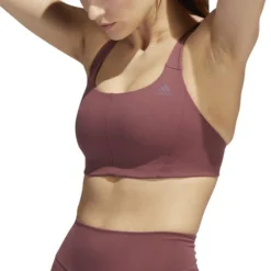 ADIDAS Velcro Studio Mid Stripes Sports Bras Women 16 ADIDAS Velcro Studio Mid Stripes Sports Bras Women -Tennis Point Shop 17099000 16