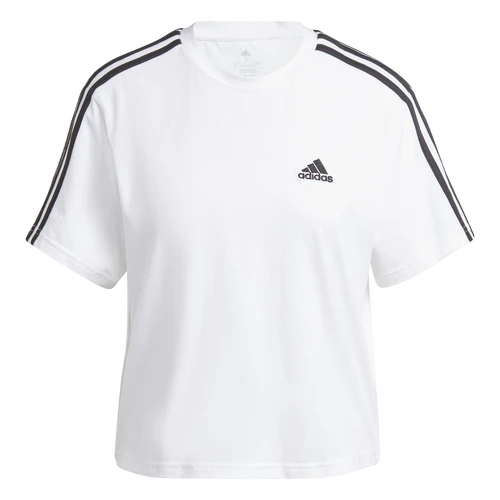 ADIDAS Essentials 3-Stripes Single Jersey Crop T-Shirt Women 3 ADIDAS Essentials 3-Stripes Single Jersey Crop T-Shirt Women