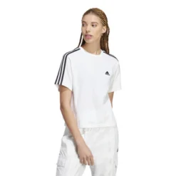 ADIDAS Essentials 3-Stripes Single Jersey Crop T-Shirt Women 10 ADIDAS Essentials 3-Stripes Single Jersey Crop T-Shirt Women -Tennis Point Shop 17754000 15